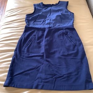 Lands End 2-Tone Sleeveless Ponte Dress